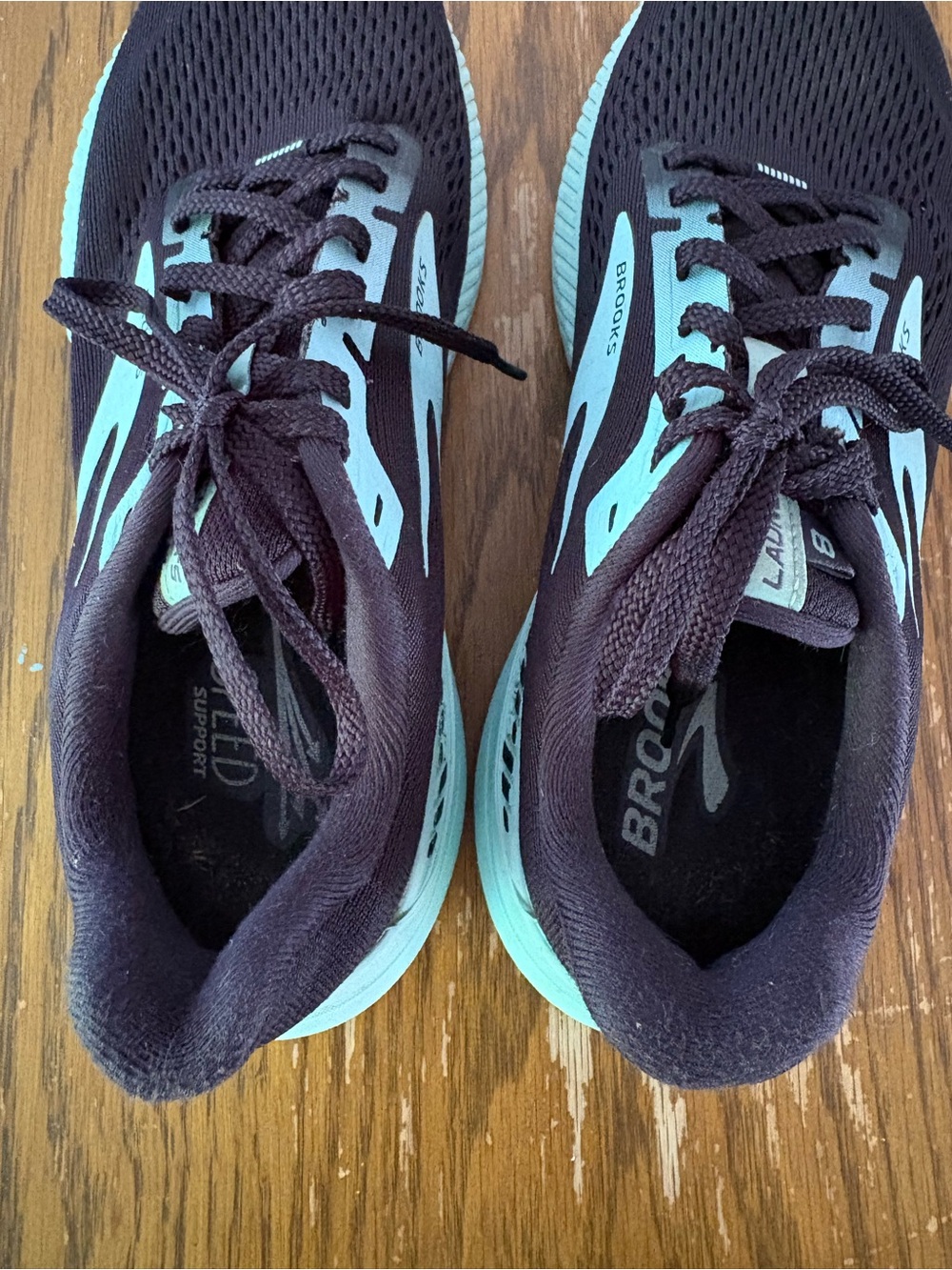 Brooks Women's Launch GTS 8 Running Shoes Size 8 Black Blue - Picture 7 of 9